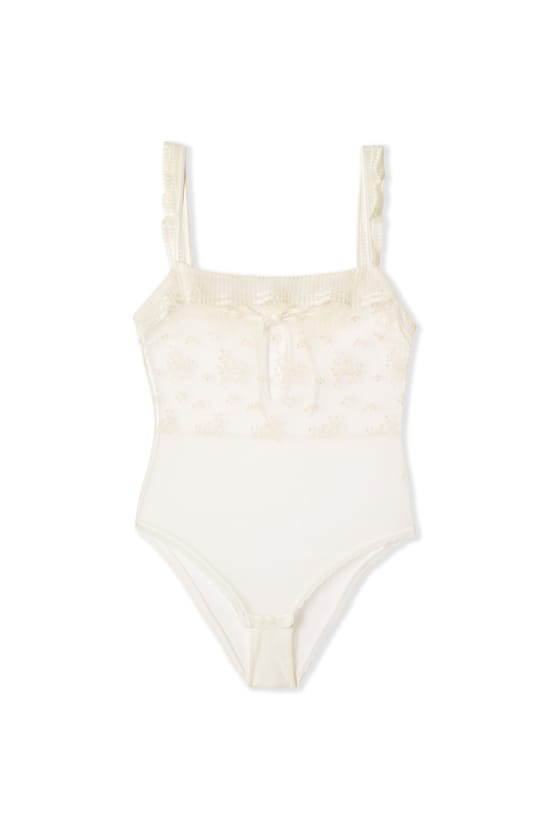 Bodysuit with Embroidery;${refinementColor}