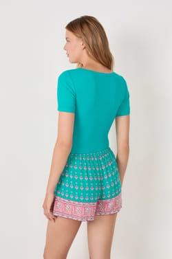 NOT US - Printed Pyjama Shorts;${refinementColor}