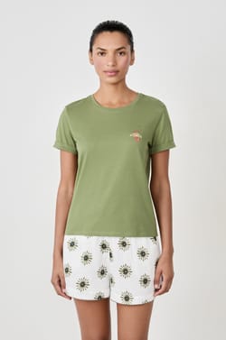 T-shirt de pyjama en coton;${refinementColor}