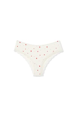 Braga brasile&ntilde;a de punto el&aacute;stico con estampado de corazones;${refinementColor}