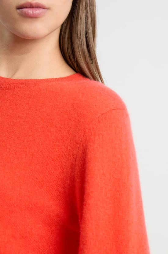 Pull col rond en cachemire;${refinementColor}