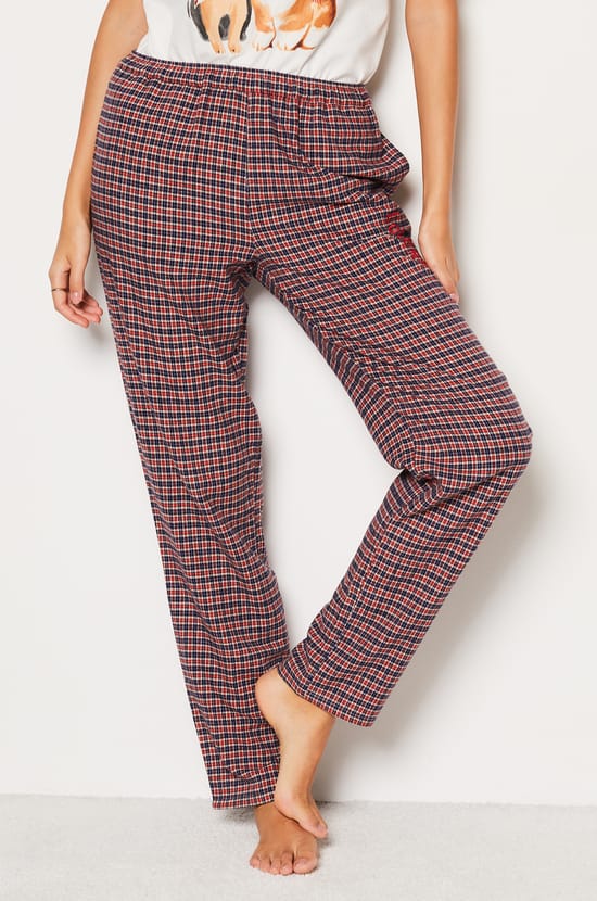 Pantalon de pyjama à carreaux Corgi;${refinementColor}