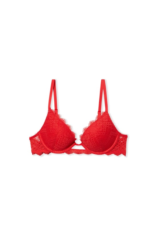 Soutien-gorge N.2 - Le push-up plongeant en dentelle;${refinementColor}