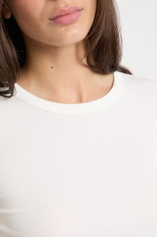 T-shirt de pyjama col rond avec coton;${refinementColor}