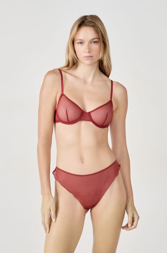 Classic Tulle Bra;${refinementColor}