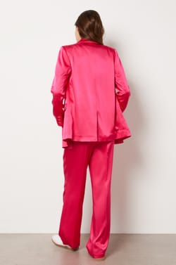 Satin Blazer Jacket;${refinementColor}