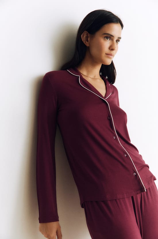 2-delige pyjamaset met lange mouwen;${refinementColor}
