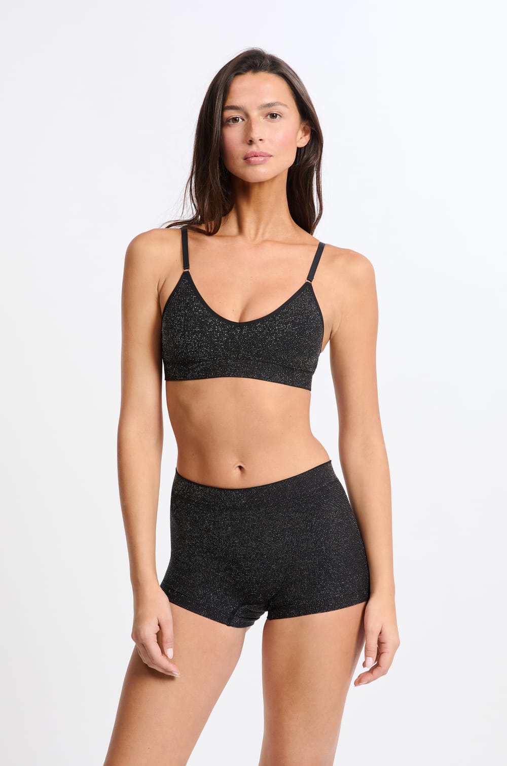 Short sans coutures iris&eacute;;${refinementColor}