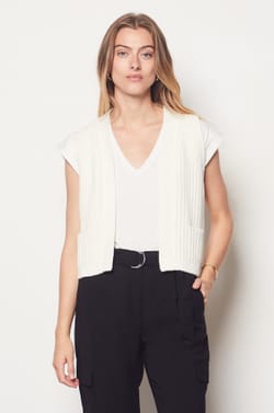 Sleeveless Cardigan;${refinementColor}