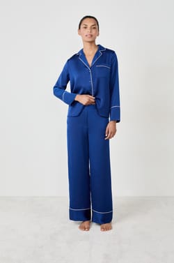 Pantalon de pyjama satiné;${refinementColor}