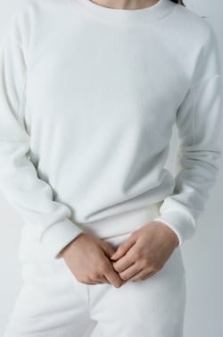 Granulated fleece sweatshirt;${refinementColor}