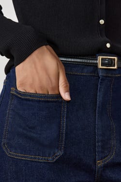 Pantalones vaqueros rectos de algod&oacute;n;${refinementColor}