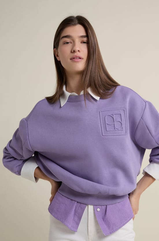 Sweatshirt manches longues;${refinementColor}
