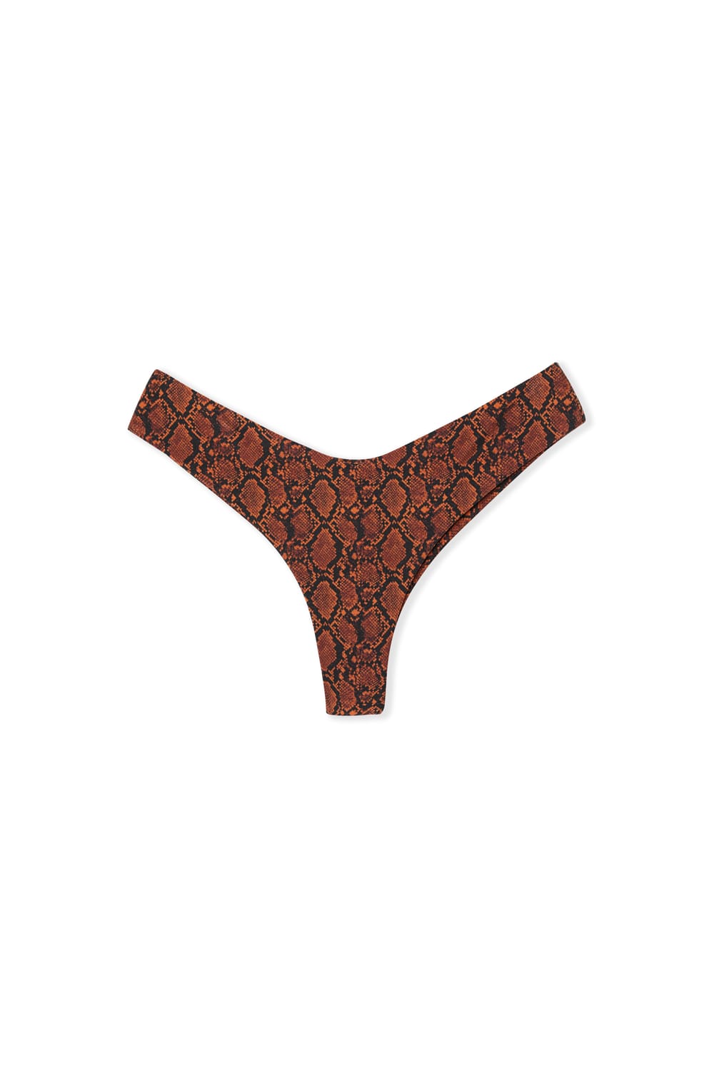 D&oacute;ł od bikini brazyliany high leg z nadrukiem python;${refinementColor}