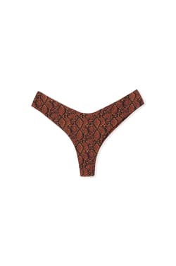 D&oacute;ł od bikini brazyliany high leg z nadrukiem python;${refinementColor}