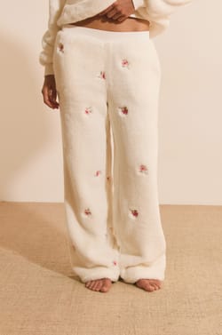 Pantalon de pyjama &agrave; motif floral;${refinementColor}