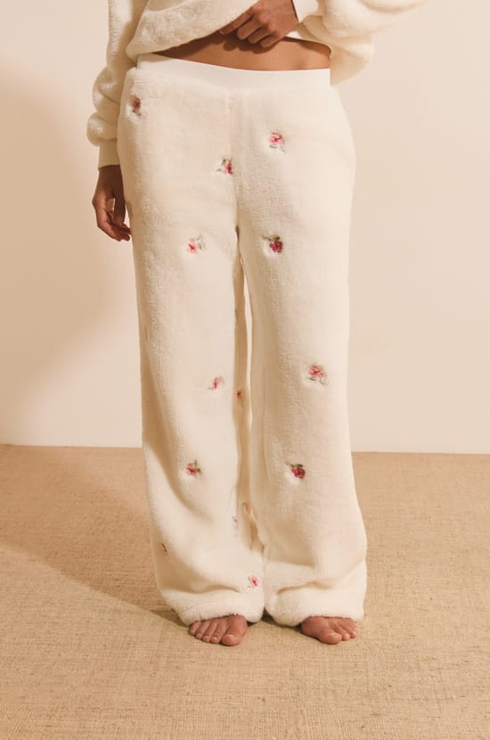 Pantalon de pyjama &agrave; motif floral;${refinementColor}