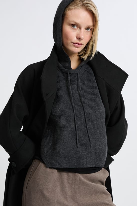 Col amovible cagoule avec capuche;${refinementColor}