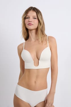 Soutien-gorge sans armatures coques fines spécial décolleté;${refinementColor}