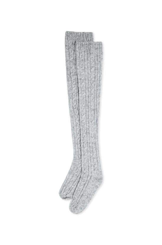 Chaussettes hautes avec laine;${refinementColor}