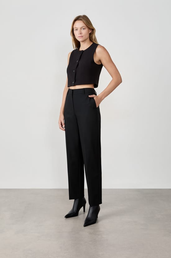 Straight Cut Trousers;${refinementColor}