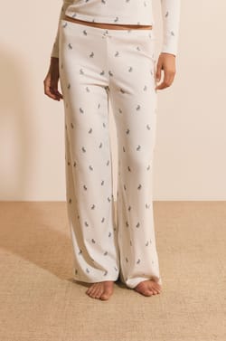 Pantalon de pyjama &agrave; motifs lapins;${refinementColor}