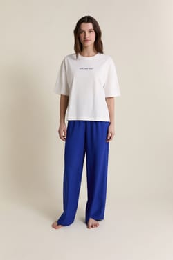 T-shirt de pyjama manches courtes en coton;${refinementColor}