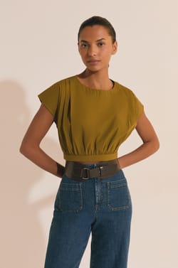 Top court en coton;${refinementColor}