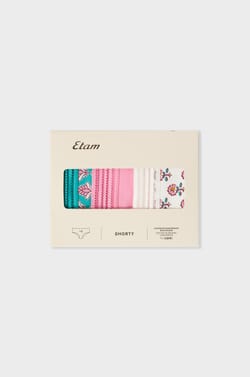 Pack of 3 Cotton Boyshorts;${refinementColor}