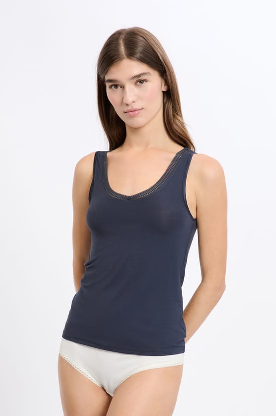Thermal Knit Tank Top;${refinementColor}