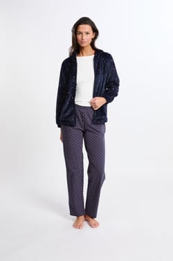 Pyjama 3 pièces à motifs avec coton;${refinementColor}