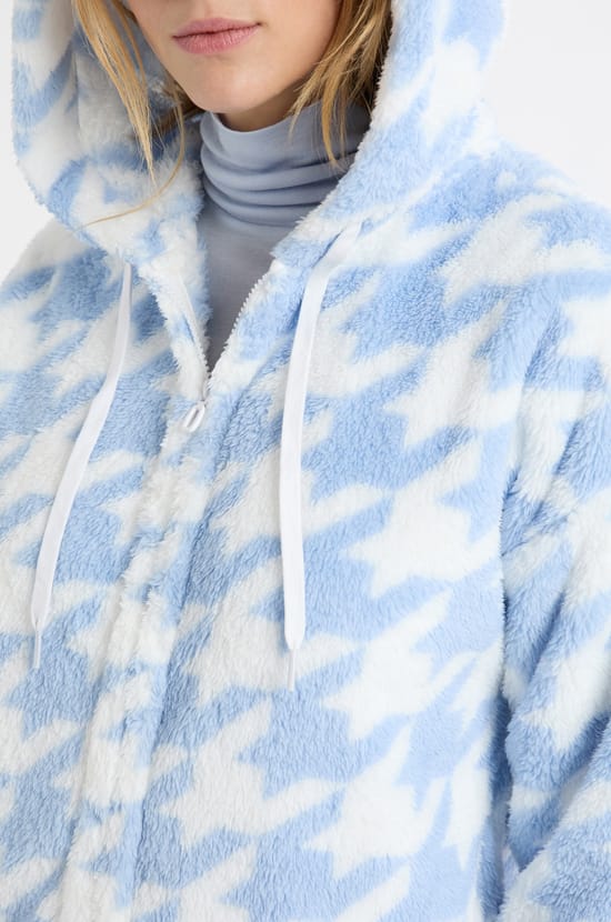 Veste &agrave; motifs effet polaire;${refinementColor}