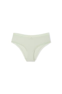 Braga culotte de microfibra con detalles de encaje;${refinementColor}
