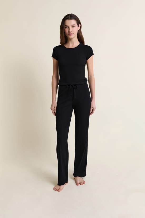 T-shirt de pyjama manches courtes avec coton;${refinementColor}