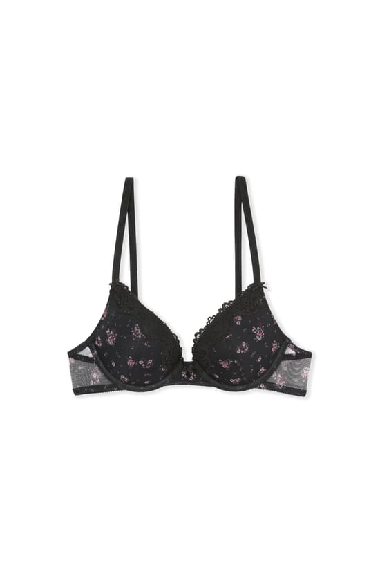 Soutien-gorge N.2 - Le push-up plongeant en tulle;${refinementColor}