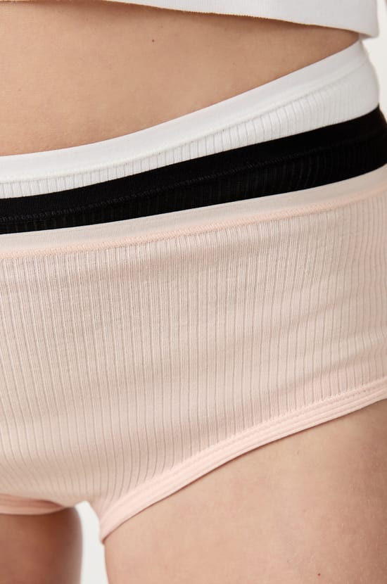 Set de 3 braguitas culotte de algodón;${refinementColor}