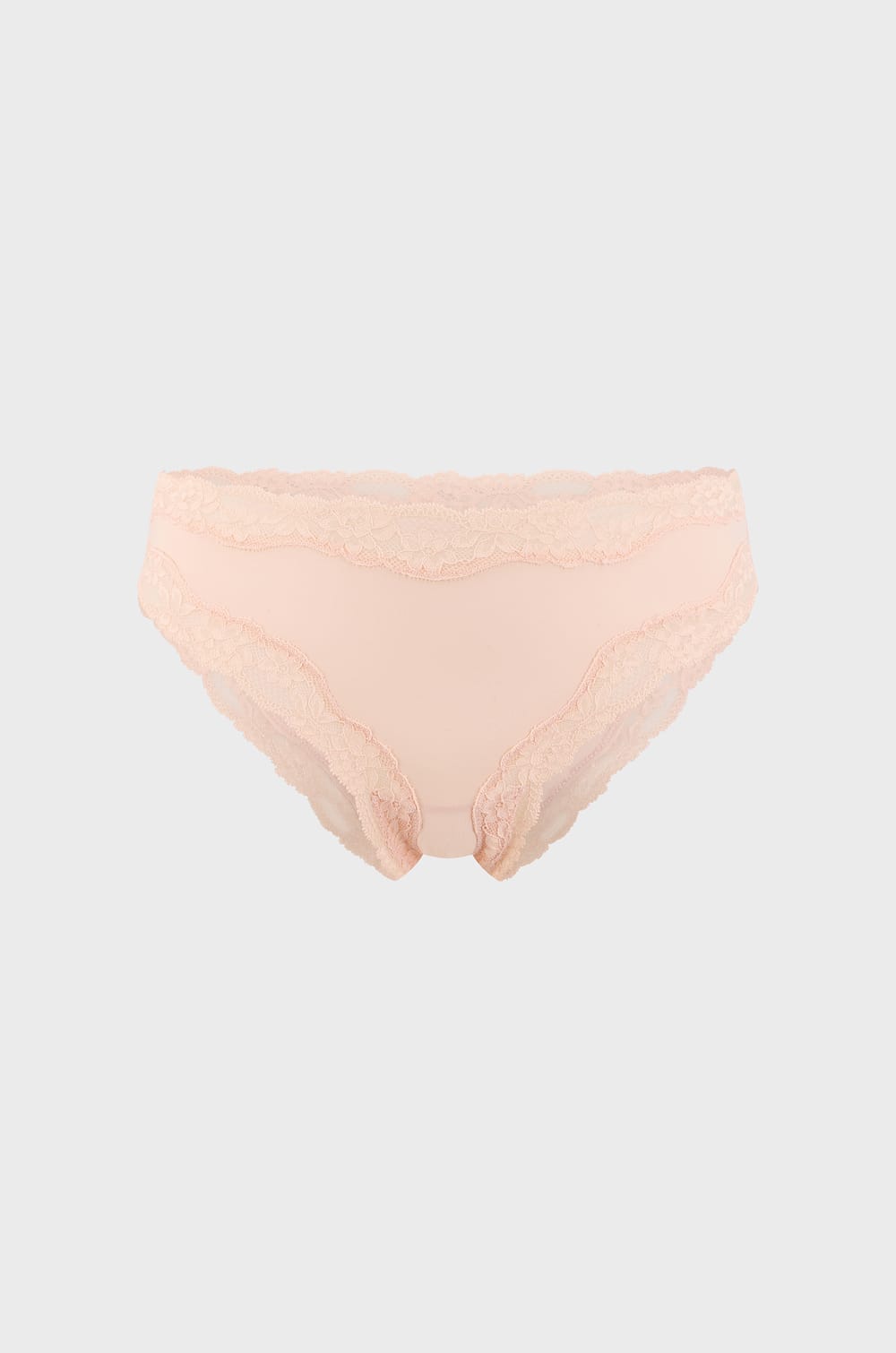 Culotte en microfibre et dentelle;${refinementColor}