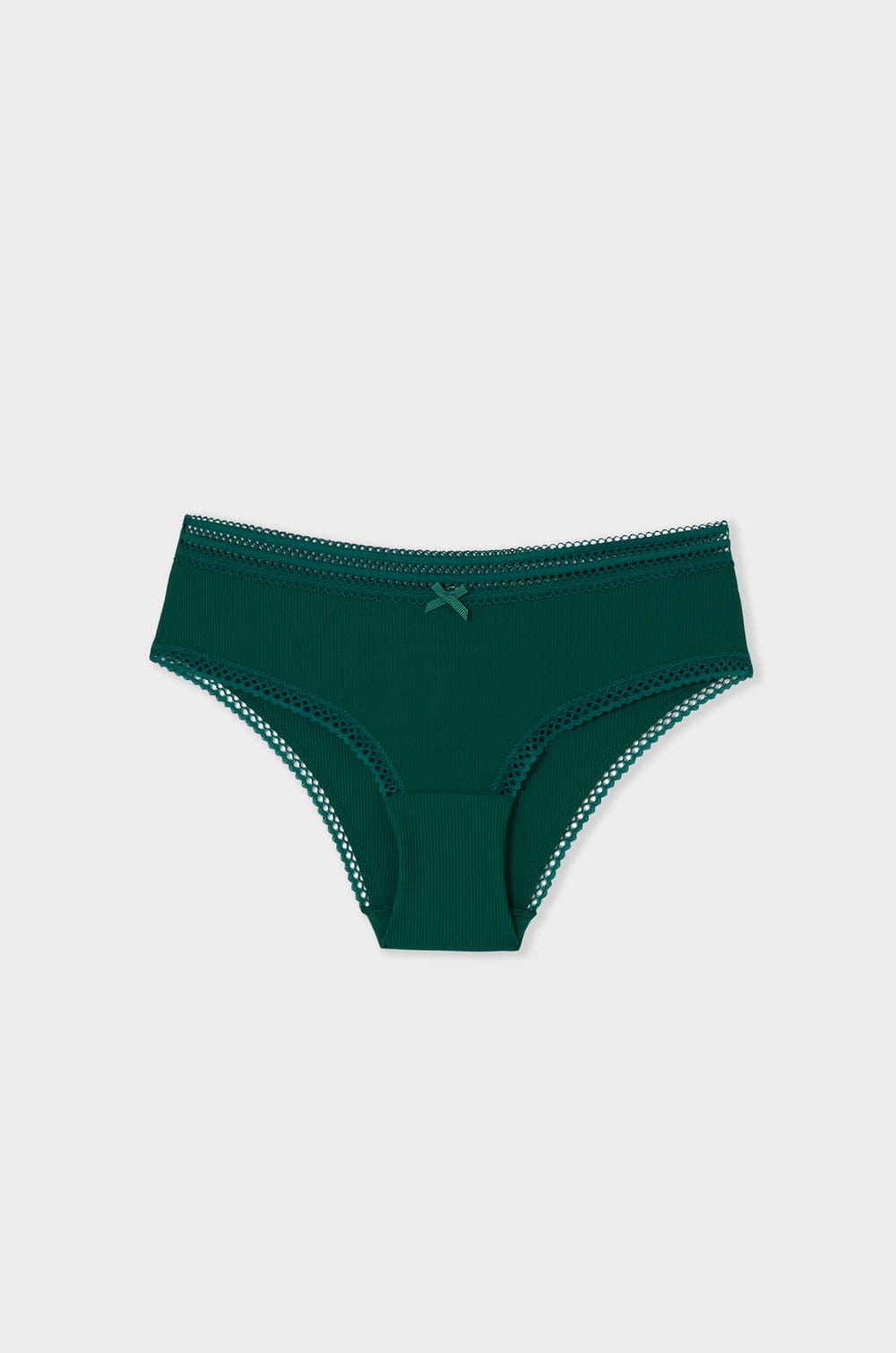 Panty tipo boxer de microfibra motivos de encaje ;${refinementColor}