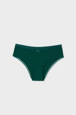 Panty tipo boxer de microfibra motivos de encaje ;${refinementColor}