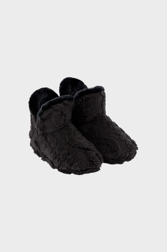 Chaussons bottines en fausse fourrure;${refinementColor}
