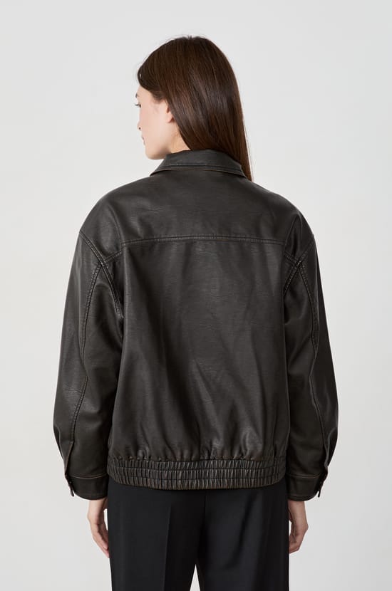 Veste effet cuir;${refinementColor}