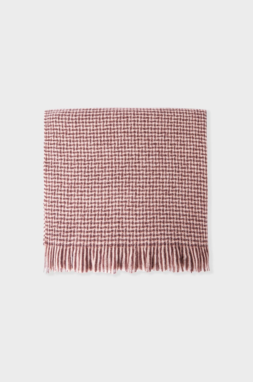 Écharpe à motif pied-de-poule;${refinementColor}