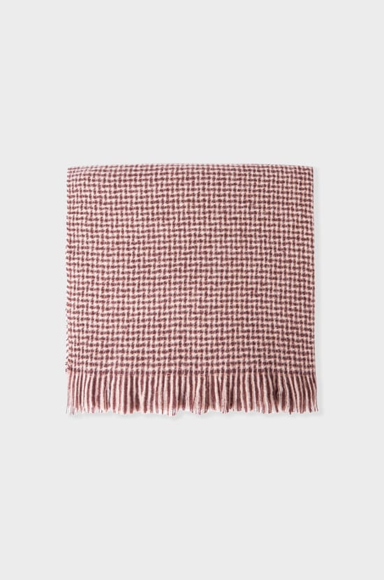 Écharpe à motif pied-de-poule;${refinementColor}