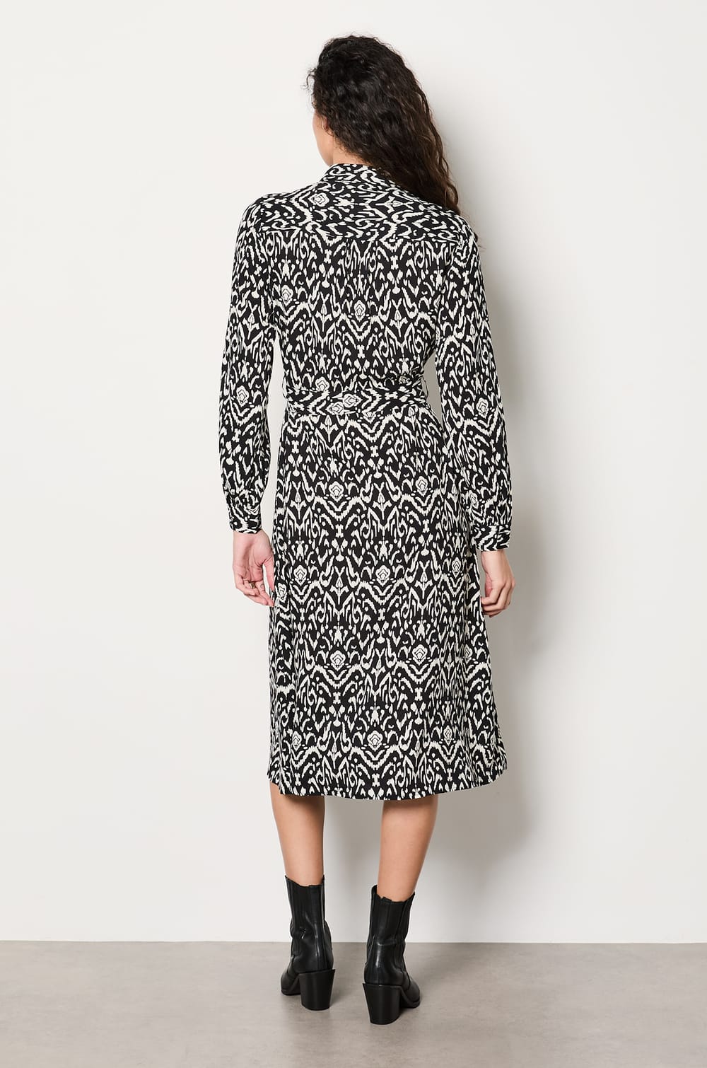 Belted Shirt Dress;${refinementColor}