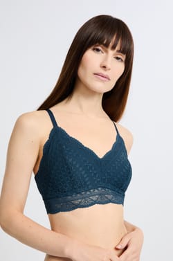 Post-mastectomy wireless triangle bra;${refinementColor}