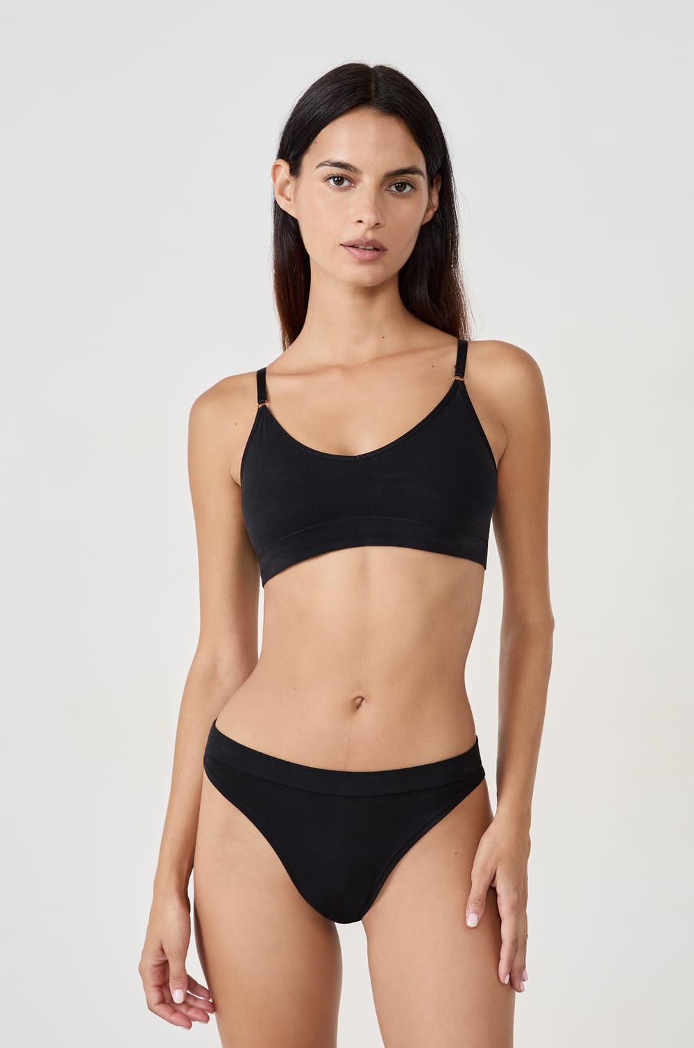 Tanga confort optimal en coton;${refinementColor}
