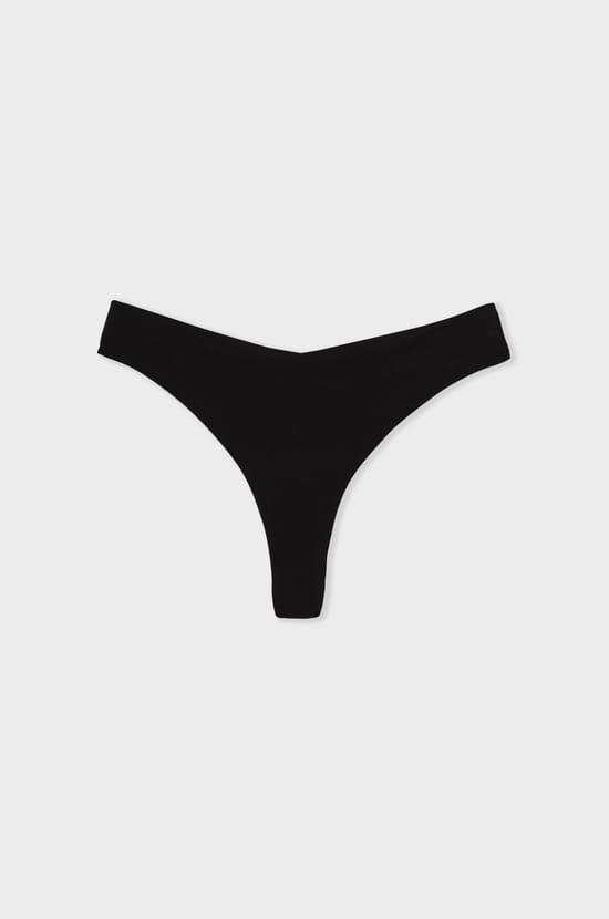 Cotton seamless tanga;${refinementColor}