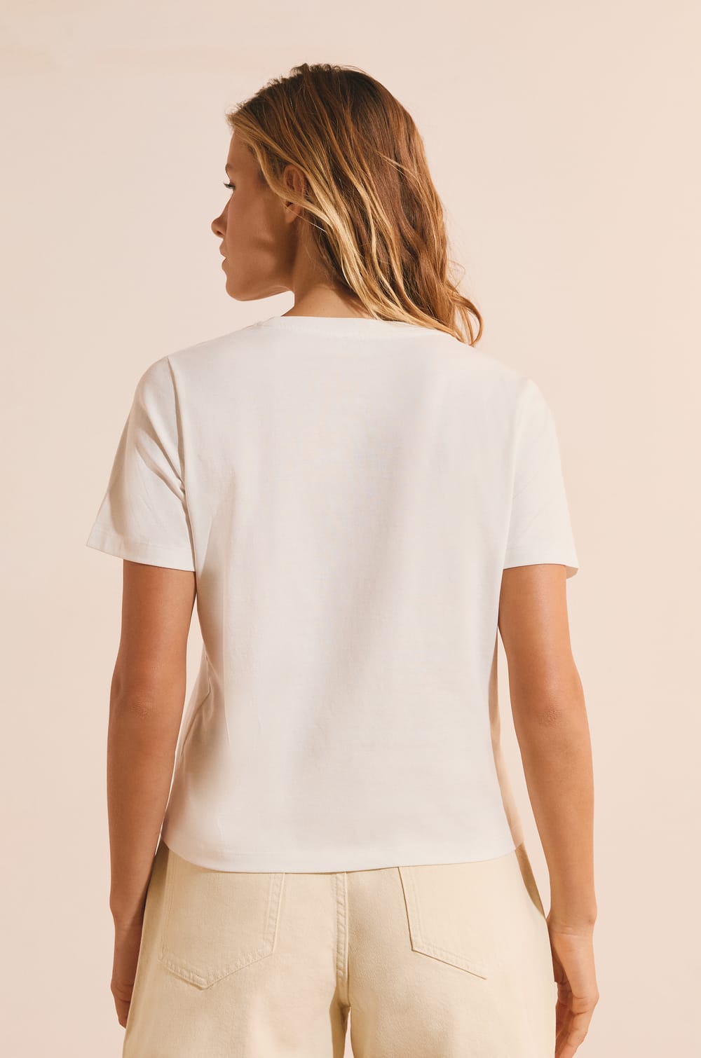 Short-sleeved T-shirt with "life is beautiful" inscription;${refinementColor}