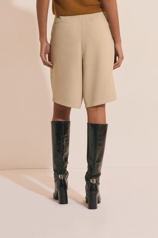 Bermuda avec ceinture;${refinementColor}