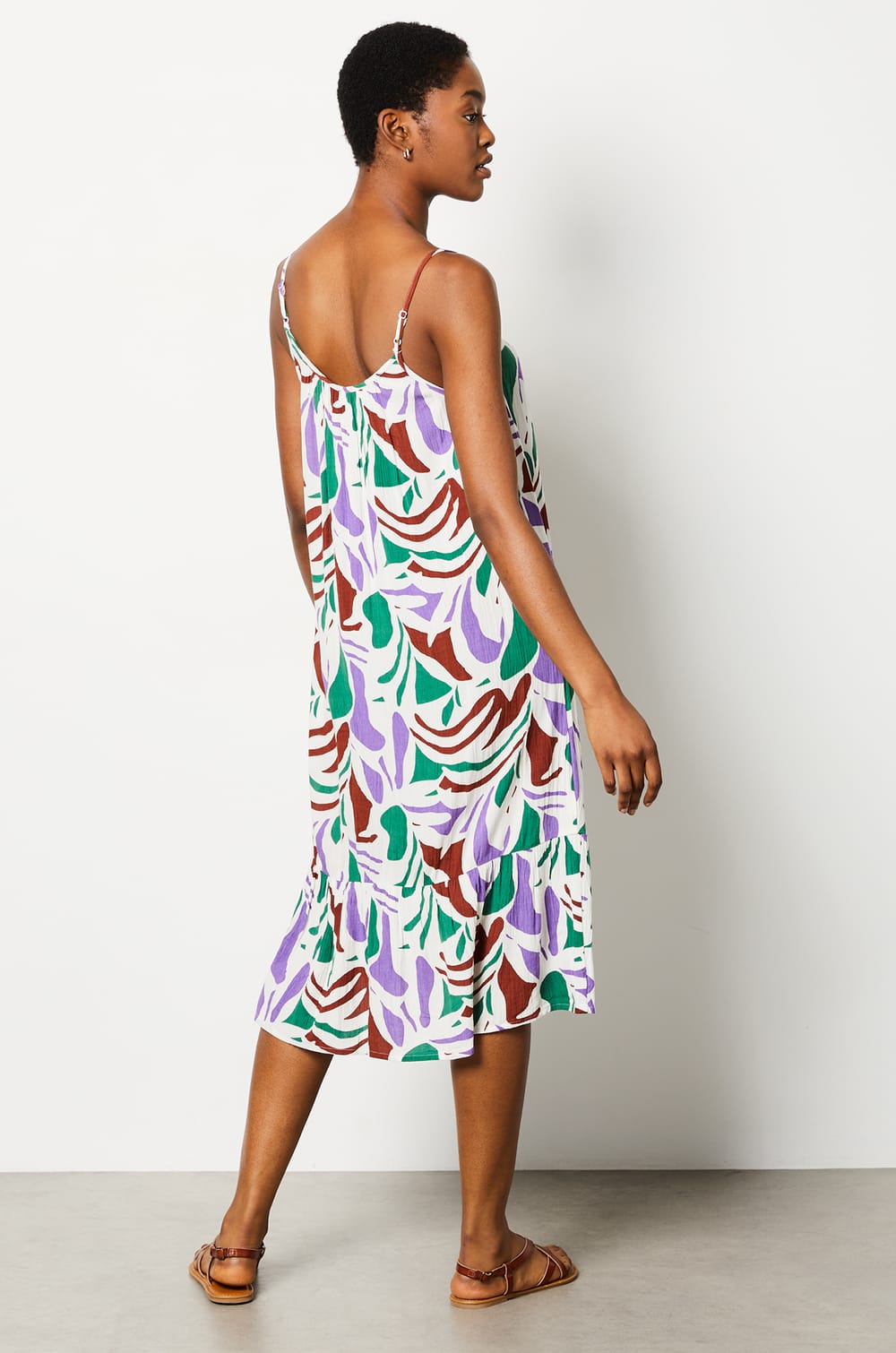 Robe longue ?� bretelles CAMELIA IMP MULTICOLORE - ETAM